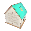 Alcancia House Bonetto en MDF en colores
