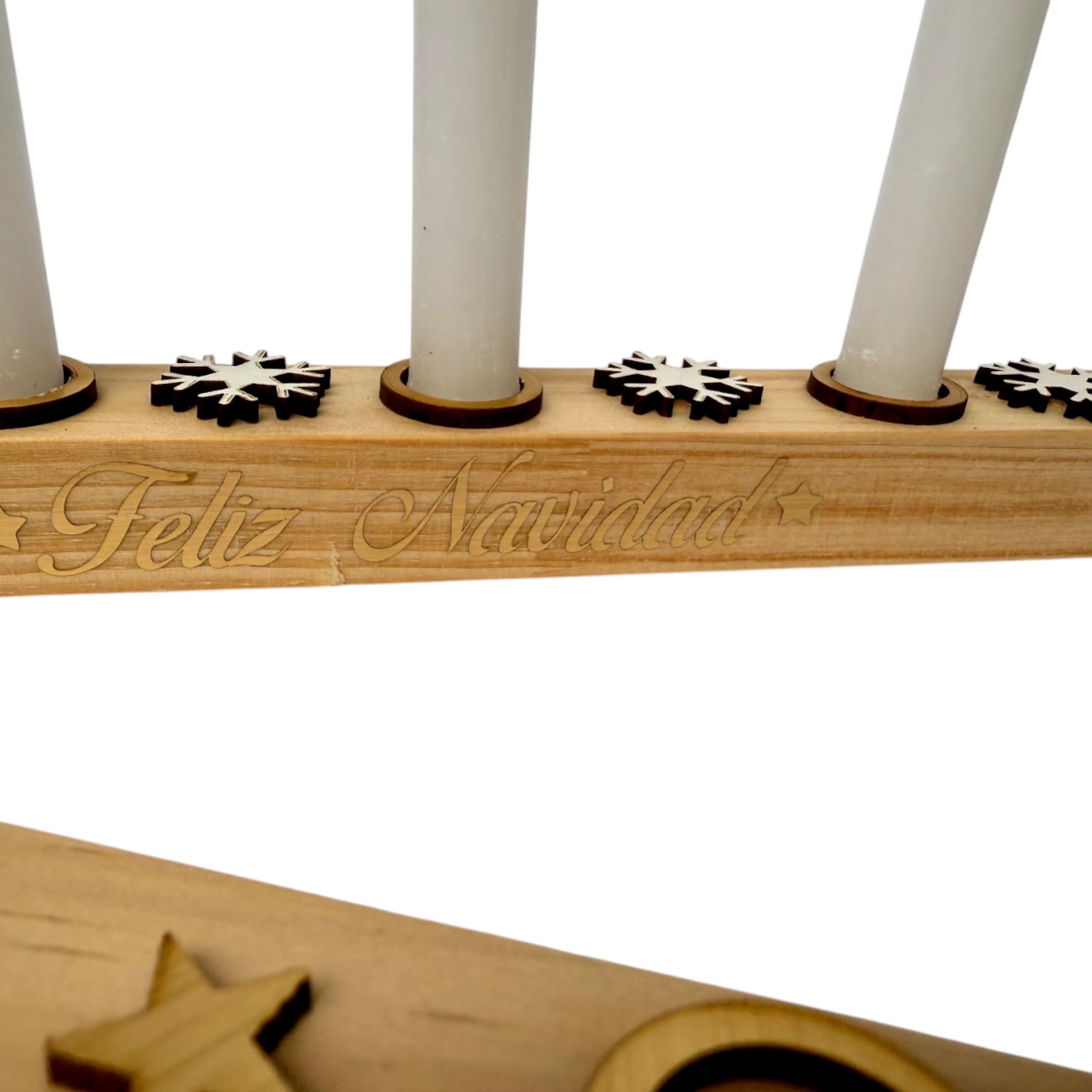 PORTAVELAS BASE MADERA - Imagen 3